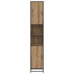 Casa si Gradina - Mobilier - Mobilier baie - Comode baie - Dulap de Baie cu raft stejar artizanal 35 x 37.5 x 188.5 cm - Infinity.ro