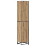 Casa si Gradina - Mobilier - Mobilier baie - Comode baie - Dulap de Baie cu raft stejar artizanal 35 x 37.5 x 188.5 cm - Infinity.ro