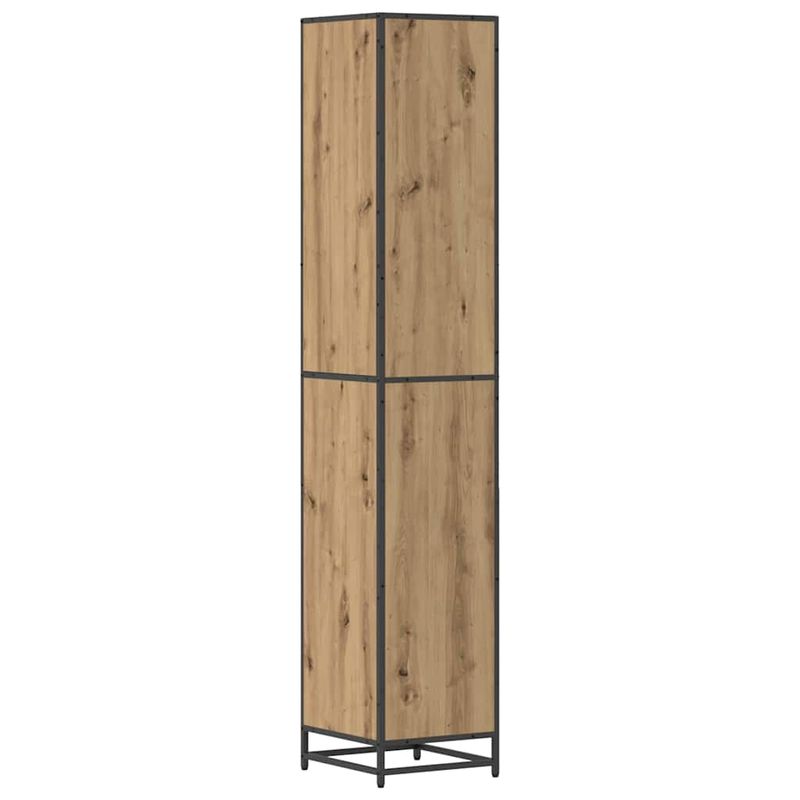 Casa si Gradina - Mobilier - Mobilier baie - Comode baie - Dulap de Baie cu raft stejar artizanal 35 x 37.5 x 188.5 cm - Infinity.ro
