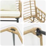 Casa si Gradina - Gradina si terasa - Mobilier exterior - Seturi mobila gradina - Set de Mobilier pentru Gradina cu perna 4 pcs Negru, Antracit - Infinity.ro