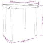 Casa si Gradina - Gradina si terasa - Mobilier exterior - Scaune si sezlonguri gradina - Sezlonguri 3 pcs Maro 40 x 40 x 40.5 cm poliratan - Infinity.ro