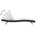 Casa si Gradina - Gradina si terasa - Mobilier exterior - Scaune si sezlonguri gradina - Sezlonguri 3 pcs Negru si Alb 40 x 40 x 40.5 cm poliratan - Infinity.ro
