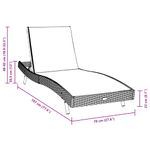 Casa si Gradina - Gradina si terasa - Mobilier exterior - Scaune si sezlonguri gradina - Sezlonguri 3 pcs Negru si Alb 40 x 40 x 40.5 cm poliratan - Infinity.ro