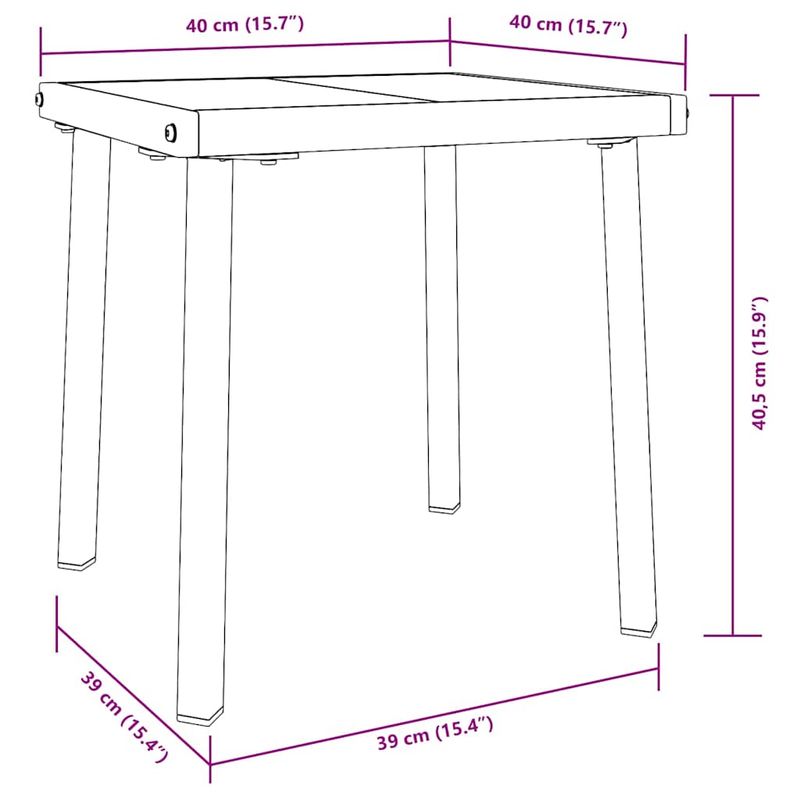 Casa si Gradina - Gradina si terasa - Mobilier exterior - Scaune si sezlonguri gradina - Sezlonguri 3 pcs Negru si Alb 40 x 40 x 40.5 cm poliratan - Infinity.ro