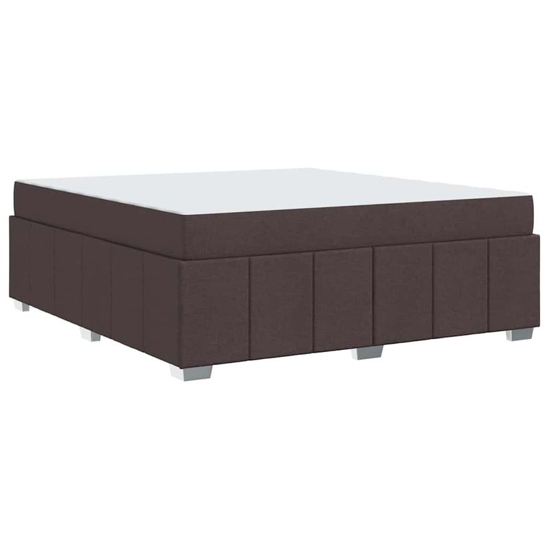 Casa si Gradina - Mobilier - Paturi si accesorii - Paturi - Cadru de pat cu saltea Maro inchis 180 x 200 cm tesatura - Infinity.ro