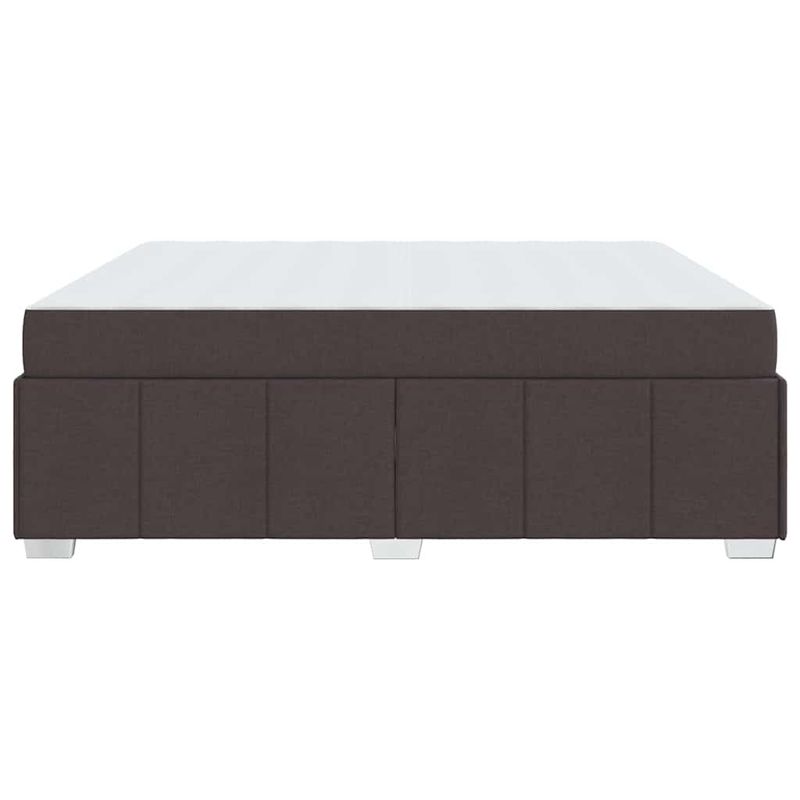 Casa si Gradina - Mobilier - Paturi si accesorii - Paturi - Cadru de pat cu saltea Maro inchis 180 x 200 cm tesatura - Infinity.ro