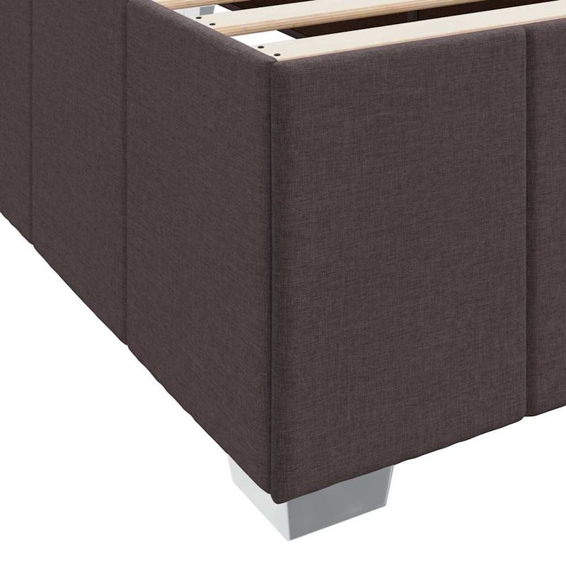 Casa si Gradina - Mobilier - Paturi si accesorii - Paturi - Cadru de pat cu saltea Maro inchis 180 x 200 cm tesatura - Infinity.ro