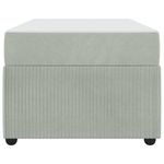 Casa si Gradina - Mobilier - Paturi si accesorii - Paturi - Cadru de pat cu saltea Gri deschis 80 x 200 cm Catifea - Infinity.ro