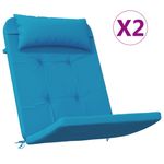 Casa si Gradina - Textile si covoare - Perne si pilote - Perne decorative - Perne de scaun adirondack, 2 buc, bleu, tesatura Oxford - Infinity.ro