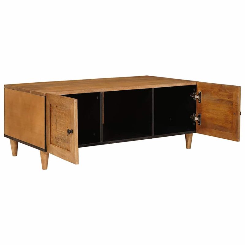 Casa si Gradina - Mobilier - Mese si birouri - Masute de cafea - Masa de cafea Maro deschis 100 x 54 x 40 cm Lemn masiv de mango - Infinity.ro