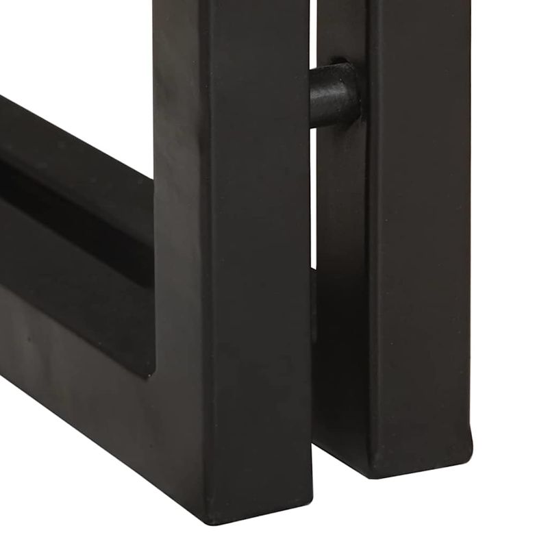 Casa si Gradina - Mobilier - Mese si birouri - Mese living - Masuta laterala 30 x 30 x 40 cm Lemn reciclat solid si metal - Infinity.ro