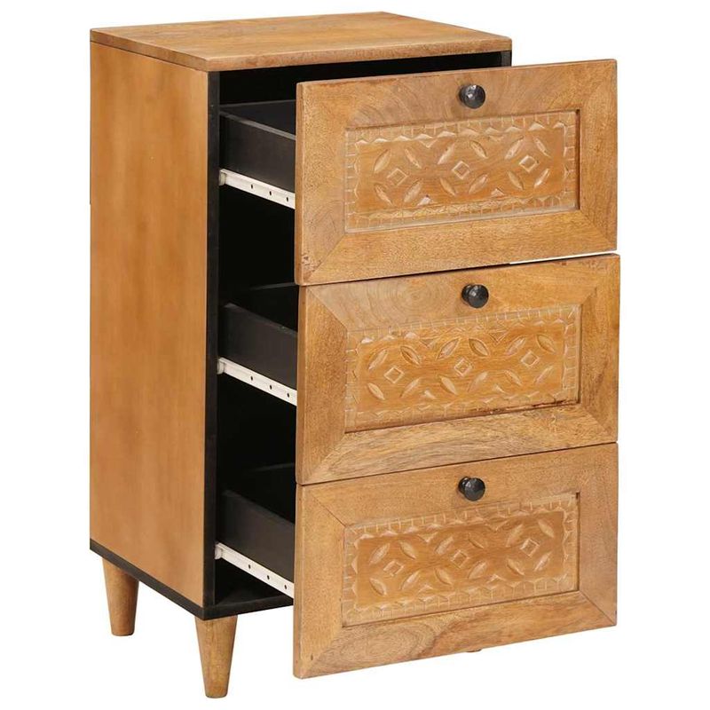 Casa si Gradina - Mobilier - Comode si corpuri - Comode - Bufet cu sertar Maro deschis 33.5 x 40 x 75 cm - Infinity.ro