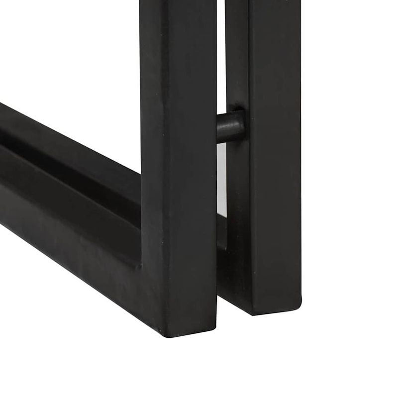 Casa si Gradina - Mobilier - Mese si birouri - Mese living - Masuta laterala 30 x 30 x 40 cm Lemn solid de acacia si metal - Infinity.ro