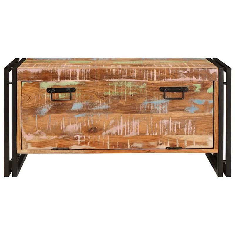 Casa si Gradina - Mobilier - Organizare si depozitare - Organizator incaltaminte - Dulap pentru pantofi Maro 90 x 38 x 45 cm Lemn masiv reciclat - Infinity.ro