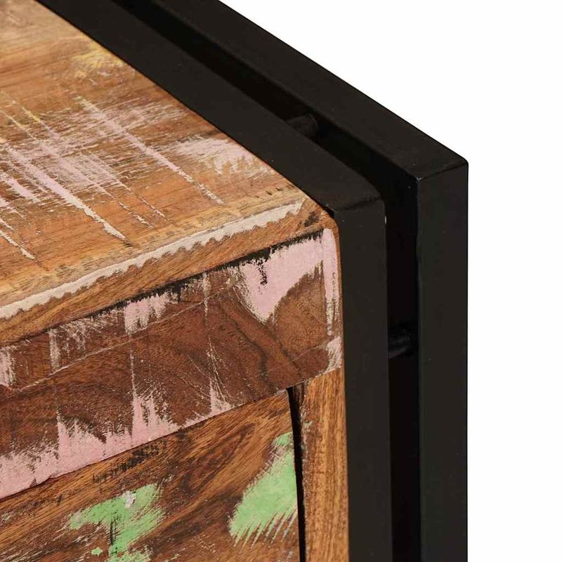 Casa si Gradina - Mobilier - Organizare si depozitare - Organizator incaltaminte - Dulap pentru pantofi Maro 90 x 38 x 45 cm Lemn masiv reciclat - Infinity.ro