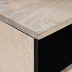 Casa si Gradina - Mobilier - Comode si corpuri - Comode - Cabinet TV cu sertar Alb 100 x 33 x 46 cm Lemn masiv de mango - Infinity.ro