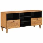 Casa si Gradina - Mobilier - Comode si corpuri - Comode - Cabinet TV Maro deschis 100 x 33 x 46 cm Lemn masiv de mango - Infinity.ro