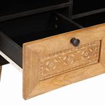 Casa si Gradina - Mobilier - Comode si corpuri - Comode - Cabinet TV Maro deschis 100 x 33 x 46 cm Lemn masiv de mango - Infinity.ro