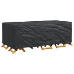 Casa si Gradina - Textile si covoare - Huse pentru mobilier - Husa pentru mobilier de exterior Negru 220 x 110 x 70 cm 210D - Infinity.ro