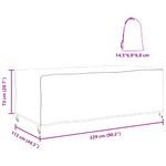 Casa si Gradina - Textile si covoare - Huse pentru mobilier - Husa pentru mobilier de exterior Negru 229 x 113 x 73 cm 600D - Infinity.ro