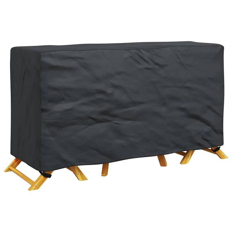 Casa si Gradina - Textile si covoare - Huse pentru mobilier - Husa pentru mobilier de exterior Negru 180 x 70 x 90 cm 210D - Infinity.ro