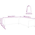 Casa si Gradina - Textile si covoare - Huse pentru mobilier - Husa pentru mobilier de exterior 300 x 300 x 80 cm - Infinity.ro