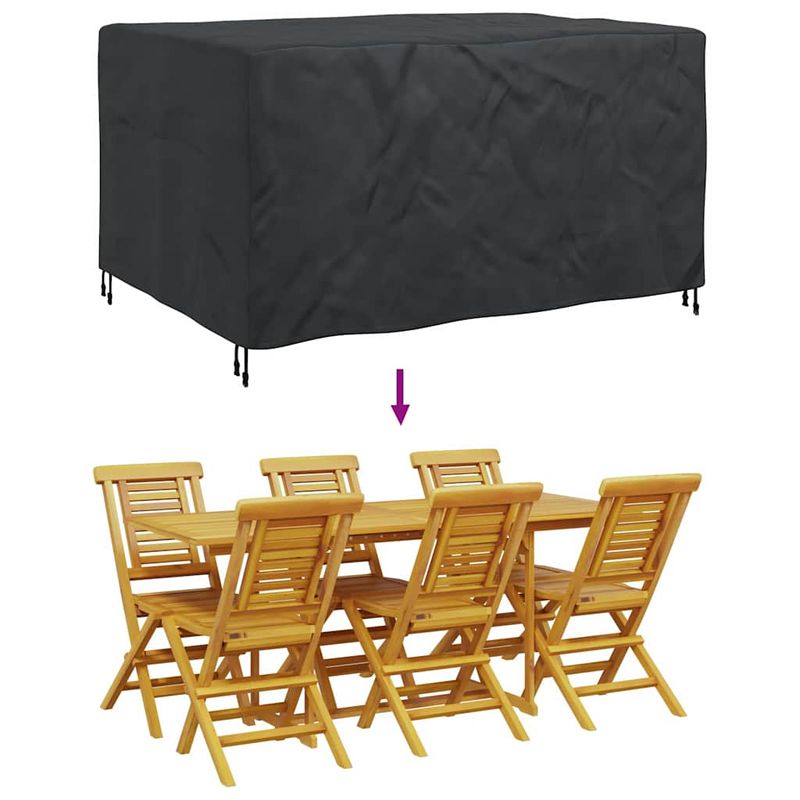 Casa si Gradina - Textile si covoare - Huse pentru mobilier - Husa pentru mobilier de exterior Negru 180 x 150 x 85 cm 420D - Infinity.ro