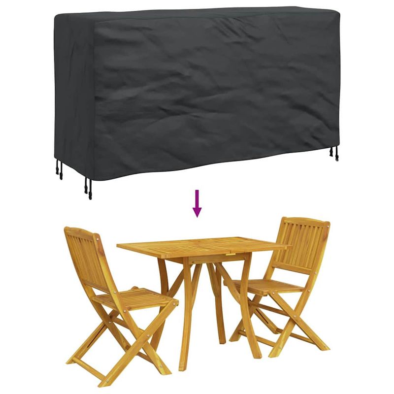 Casa si Gradina - Textile si covoare - Huse pentru mobilier - Husa pentru mobilier de exterior Negru 180 x 70 x 90 cm 420D - Infinity.ro