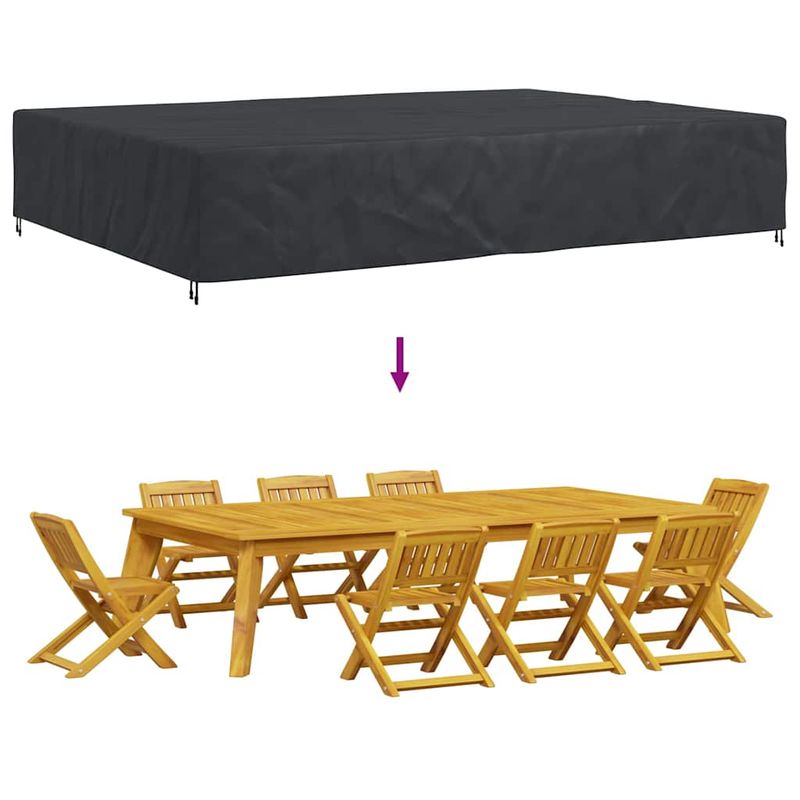 Casa si Gradina - Textile si covoare - Huse pentru mobilier - Husa pentru mobilier de exterior Negru 350 x 260 x 90 cm 210D - Infinity.ro