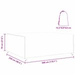 Casa si Gradina - Textile si covoare - Huse pentru mobilier - Husa pentru mobilier de exterior Negru 300 x 250 x 70 cm 600D - Infinity.ro