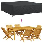 Casa si Gradina - Textile si covoare - Huse pentru mobilier - Husa pentru mobilier de exterior Negru 260 x 260 x 90 cm 420D - Infinity.ro