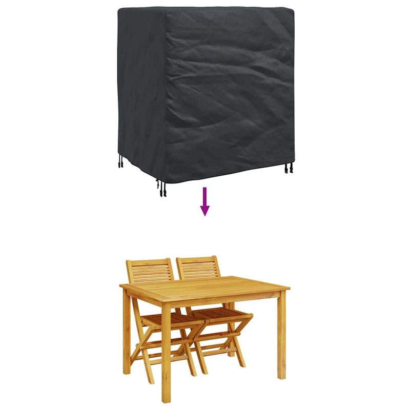 Casa si Gradina - Textile si covoare - Huse pentru mobilier - Husa pentru mobilier de exterior Negru 116 x 100 x 120 cm 210D - Infinity.ro