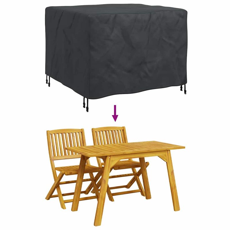 Casa si Gradina - Textile si covoare - Huse pentru mobilier - Husa pentru mobilier de exterior Negru 113 x 113 x 73 cm 420D - Infinity.ro