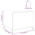 Casa si Gradina - Textile si covoare - Huse pentru mobilier - Husa pentru mobilier de exterior Negru 113 x 113 x 73 cm 420D - Infinity.ro