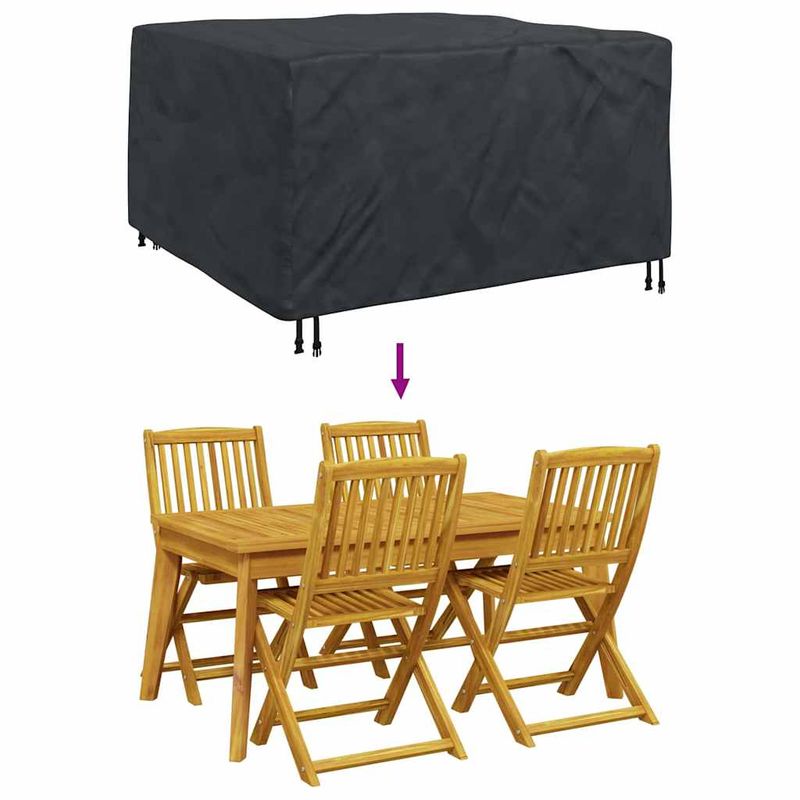 Casa si Gradina - Textile si covoare - Huse pentru mobilier - Husa pentru mobilier de exterior Negru 150 x 150 x 75 cm 420D - Infinity.ro