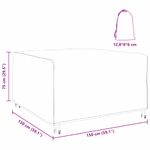 Casa si Gradina - Textile si covoare - Huse pentru mobilier - Husa pentru mobilier de exterior Negru 150 x 150 x 75 cm 420D - Infinity.ro