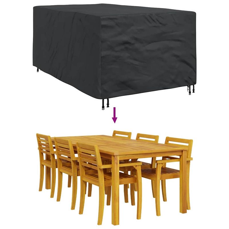 Casa si Gradina - Textile si covoare - Huse pentru mobilier - Husa pentru mobilier de exterior Negru 143 x 225 x 90 cm 600D - Infinity.ro