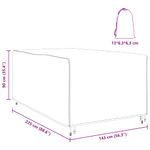 Casa si Gradina - Textile si covoare - Huse pentru mobilier - Husa pentru mobilier de exterior Negru 143 x 225 x 90 cm 600D - Infinity.ro