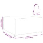 Casa si Gradina - Textile si covoare - Huse pentru mobilier - Husa pentru mobilier de exterior Negru 180 x 190 x 85 cm 600D - Infinity.ro