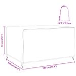 Casa si Gradina - Textile si covoare - Huse pentru mobilier - Husa pentru mobilier de exterior Negru 180 x 120 x 74 cm 210D - Infinity.ro