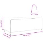 Casa si Gradina - Textile si covoare - Huse pentru mobilier - Husa pentru mobilier de exterior Negru 220 x 110 x 70 cm 600D - Infinity.ro