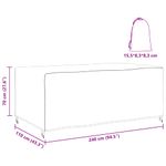 Casa si Gradina - Textile si covoare - Huse pentru mobilier - Husa pentru mobilier de exterior Negru 240 x 110 x 70 cm 210D - Infinity.ro