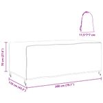 Casa si Gradina - Textile si covoare - Huse pentru mobilier - Husa pentru mobilier de exterior Negru 200 x 110 x 70 cm 210D - Infinity.ro