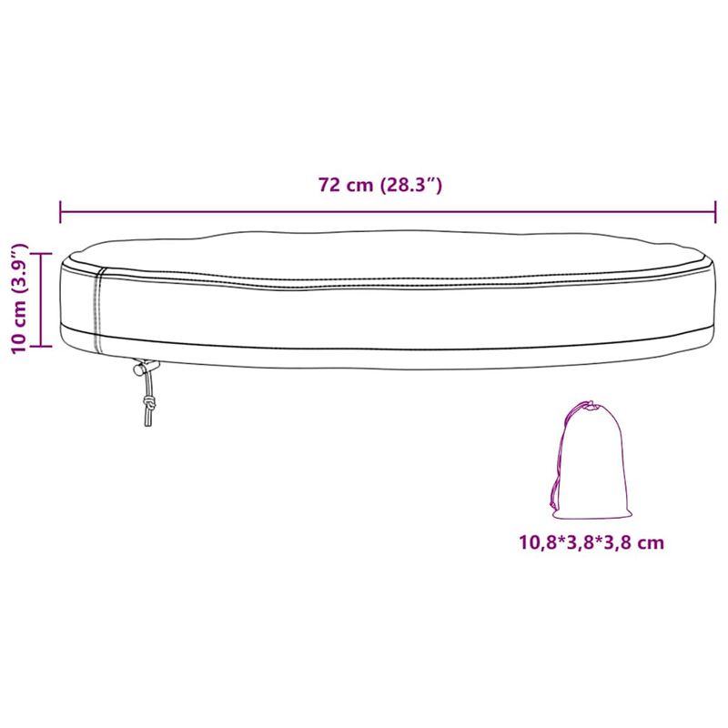 Casa si Gradina - Textile si covoare - Huse pentru mobilier - Husa pentru masa exterioara Negru 72 x 72 x 10 cm material 210D - Infinity.ro