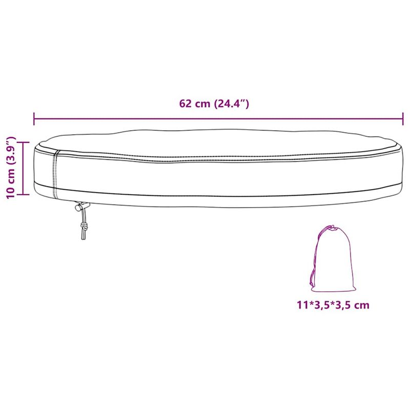 Casa si Gradina - Textile si covoare - Huse pentru mobilier - Husa pentru masa exterioara Negru 62 x 62 x 10 cm material 210D - Infinity.ro