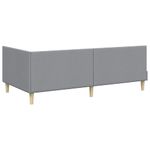 Casa si Gradina - Mobilier - Paturi si accesorii - Paturi - Cadru de pat coltar Altele Manual Gri deschis 100 x 200 cm - Infinity.ro