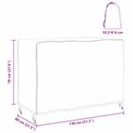 Casa si Gradina - Textile si covoare - Huse pentru mobilier - Husa pentru mobilier de exterior Negru 130 x 80 x 70 cm 210D - Infinity.ro