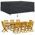 Casa si Gradina - Textile si covoare - Huse pentru mobilier - Husa pentru mobilier de exterior Negru 300 x 250 x 100 cm 420D - Infinity.ro