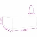 Casa si Gradina - Textile si covoare - Huse pentru mobilier - Husa pentru mobilier de exterior Negru 300 x 250 x 100 cm 420D - Infinity.ro