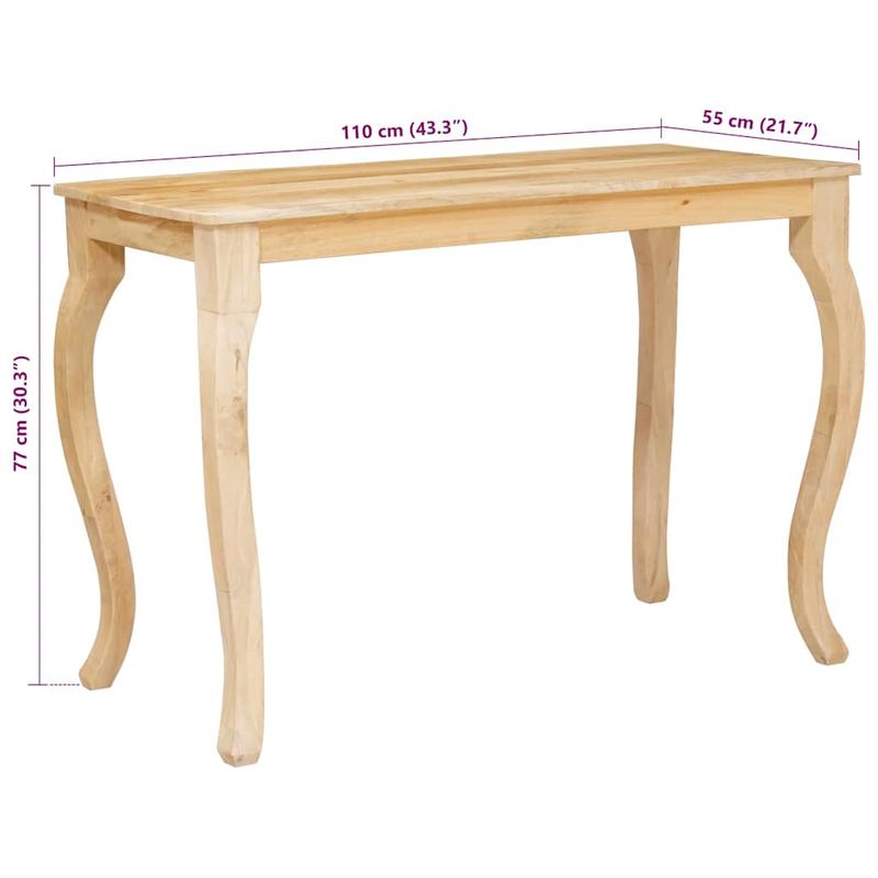 Casa si Gradina - Mobilier - Mese si birouri - Mese bucatarie si dining - Masa de cafea Maro 100 x 55 x 77 cm Lemn masiv de mango - Infinity.ro